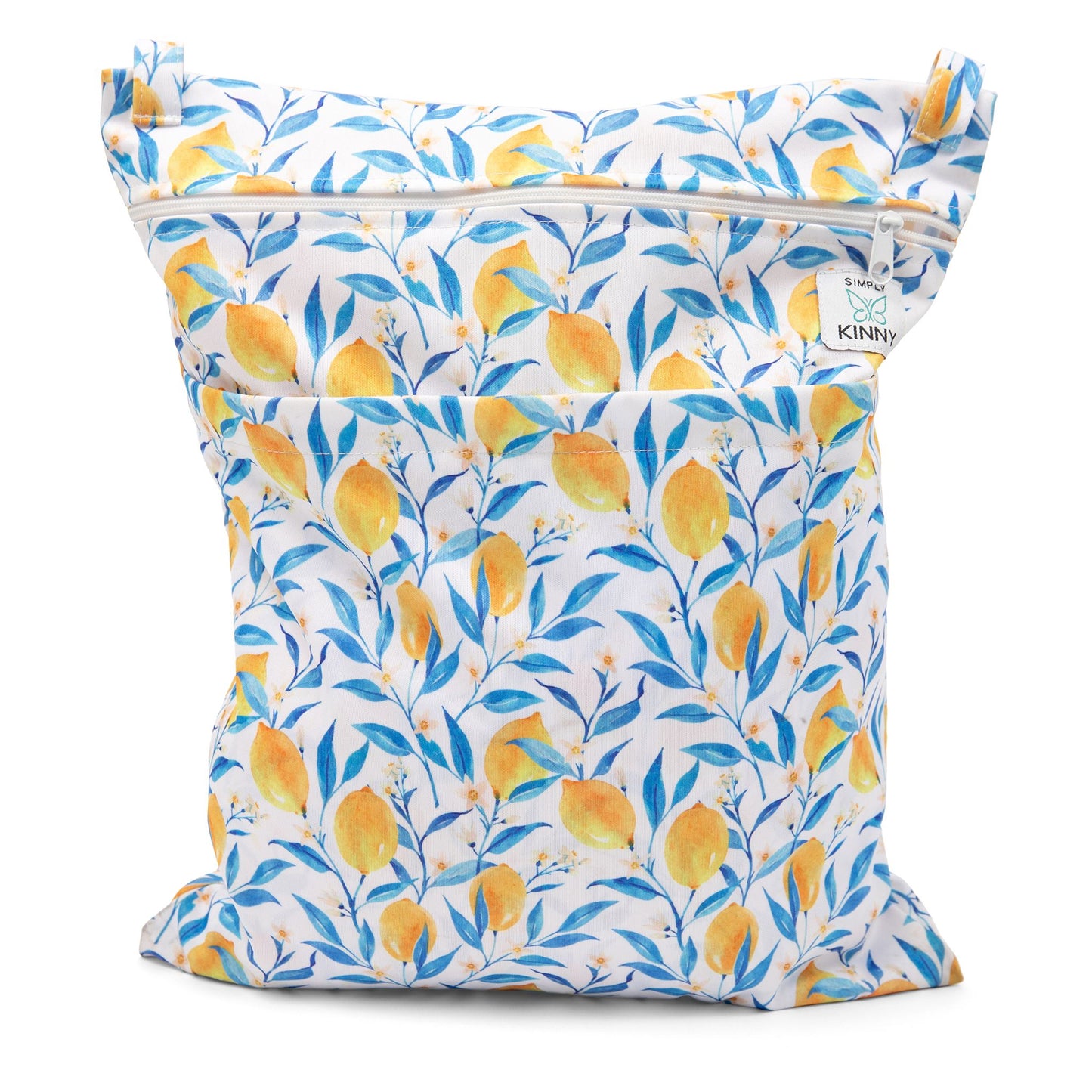 Lemon/Floral Print Wet Bag
